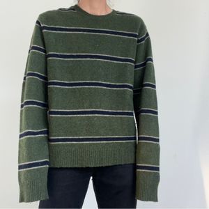 abercrombie & fitch wool striped sweater
